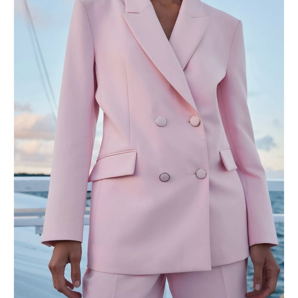 Zara Blush Pink Women's Blazer - Picture 2 of 6